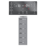 Electrolux 680L Frost Free Inverter French Door Refrigerator, TasteSealFlex, TwinTech Cooling System, Glossy Dark Grey Stainless Steel, UltimateTaste 900, EQE6879A-B