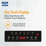 KENT Star Induction Cooktop 3000W | 6 Preset Menu | Full Microcrystalline Glass |Feather Touch Buttons &amp; LED Display |Milk Boiling &amp; Turbo Cooking Function | Overheat Protection &amp; Auto Turn-Off| Black
