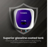 Crompton Solarium CLX 10-Ltr 5 Star Rated Storage Water Heater (Geyser) with Free Installation and Connection Pipes ASWH-4910(Blue and White)