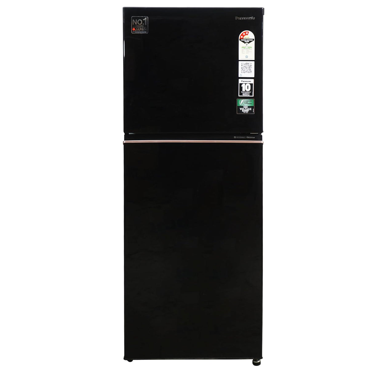 Panasonic TG Series 292 Litres 3 Star Frost Free Double Door Convertible Refrigerator with Surround Cooling Technology (NR-TG338CPKN, Diamond Black)