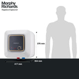 Morphy Richards Kube 15L Storage Wall Water Heater White and Black