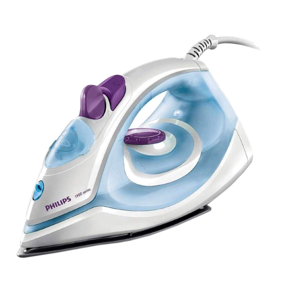 Philips Steam Iron GC1905/21 (World no. 1 Ironing Brand) – Black non-stick soleplate, Powerful 17gm/min steam output &amp; 1300 W Quick heat-up