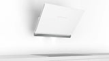 Bosch DWK98PR20ISeries 8 wall-mounted cooker hood 90 cm clear glass white printed