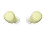Sony WF-C510 Wireless Bluetooth Earbuds with Mic, TWS, in Ear, Ambient Sound Mode, Small and Comfortable, IPX4, Quick Charge, Multipoint Connectivity, Customized EQ, Up to 22 Hours Battery- Yellow