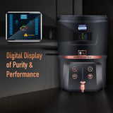 KENT Grand Star RO Water Purifier | RO+UV+UF+TDS Control+Alkaline+Copper+UV in Tank |.0001 Micron RO Membrane | Auto Flush Feature | 9L Tank | 20 LPH | Ideal For Borewell/Tanker/Municipal Water |Black