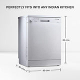 Voltas Beko 14 Place Settings (DF14W, White, Inbuilt Heater)