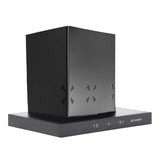 Faber 60 cm 1400 m³/hr angular Kitchen Chimney (HOOD CYGNUS IN 3D HC SC FL BK 60, Filterless technology, Touch Control, Black)