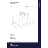 Electrolux 90cm T-Box Chimney for up to 210 sqft Kitchen, UltimateTaste 500, Black, ECT9623B