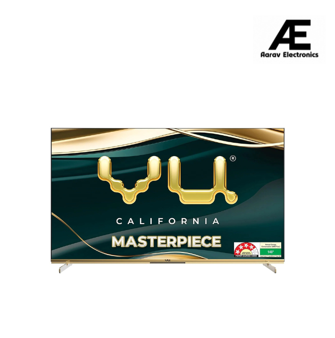 Vu 139cm (55 inches) Masterpiece Frame Series 4K QLED TV 55MASTERPIECE (Armani Gold)