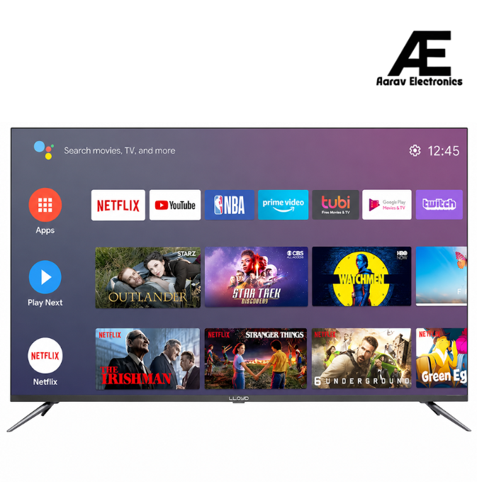 Lloyd 55 Inches 138cm 4K WCG Vision Pro Ultra HD Smart LED TV 55PS850E (Black)