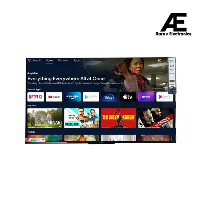 Lloyd 140 cm (55 Inches) 4K Ultra HD Smart QLED TV with Dolby Vision (2025 Model, 55QX910F Black)