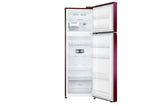 LG 272 L Frost Free Double Door 2 Star Convertible Refrigerator with Smart Inverter Compressor, Multi Air Flow and Auto Smart Connect  (Red Water Lily, GL-S312SRWY)