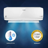 Whirlpool 1.5 Ton 3 Star, 3DCOOL Inverter Split AC (3DCOOL 10T 3S INV EXP S6M1PP0-2026 Model, Copper, Convertible 5-in-1 Ultra Chill, 6th Sense, 3D Technology, HD Filter White)