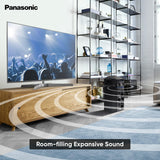 Panasonic SC-UA30GW-K Party Speaker, 300 W RMS, Bluetooth, USB, AUX, FM Radio, USB, Full Karaoke, Airquake Bass, Portable with Handle, 2 mic Jacks (Black)