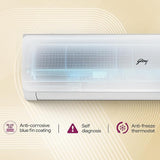 Godrej 3 Ton 3 Star, 5-In-1 Convertible Cooling, Inverter Split AC (Copper, 2025 Model, Heavy duty cooling at 52 °C, AC 3T SIC 36JTC3 WZP, White)