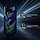 Godrej 268 L 3 Star Turbo Cooling Technology Ensuring Faster Cooling Direct Cool Single Door Refrigerator With Advanced Inverter Technology (RD EMARVEL 290C THI FU BL, Fusion Blue)