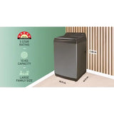 Panasonic 10 kg 5 Star Wi-Fi Fully Automatic Top Load Washing Machine (VD1, NA-F100VD1BB, 15 Wash Programs, Black Silver)