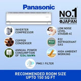 Panasonic 2 Ton 3 Star 7 in 1 Convertible Inverter Split Smart AC with Amazon Alexa and Google Assistant Support ,Copper Condenser, CS/CU-AU24ZKY3F)