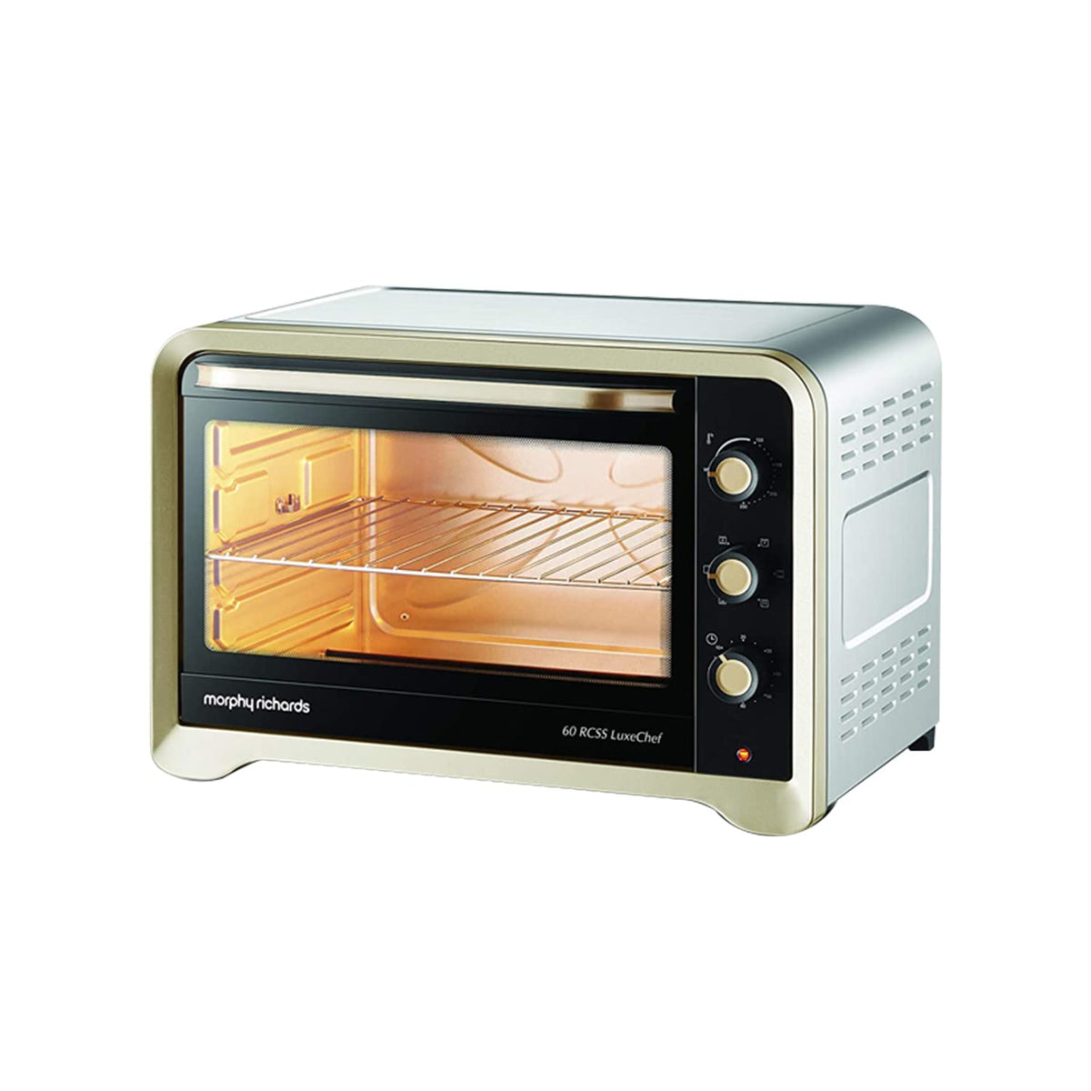 Morphy Richards 60RCSS Luxe Chef OTG | Convection and Rotisserie Function | Large Capacity 60L | Gold | 2 Year Product Warranty