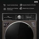 IFB 10 Kg/7 Kg/3 Kg 3-in-1, AI Powered, Fully Automatic Washer Dryer Refresher (Laundrimagic®, EXECUTIVE PLUS ZXM, 9 Swirl Wash, Eco Inverter Technology, Mocha)
