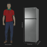 Panasonic NR-TG338BVHN 2 Door Refrigerator with Inverter Technology With AI Econavi,Energy Efficient, Prime Convertable 292Ltr Storage Capacity With 35 Ltr Big Veg Basket & Stylish Silver Finish