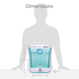 KENT Max UV Water Purifier (11013) | UV+UF Water Purification | Wall Mountable| Transparent Detachable Storage Tank | 7L Storage | 60 L/hr Output | White