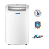 Blue Star 1 Ton Fixed Speed Portable AC (Copper, Anti Bacterial Silver Coating, Self Diagnosis, Comfort Sleep, Auto Mode, Remote Control Operations, Gold Fins, PC12DB, White)