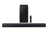 Samsung 300 W 2.1 ch Dolby Audio Soundbar, DTS Virtual:X, Surround Sound Expansion, Bluetooth, Optical in, USB, Wireless Subwoofer (HW-C450/XL, Black)