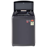 LG 10 Kg 5 Star Inverter TurboDrum Fully Automatic Top Loading Washing Machine Appliance (T10SJMB1Z, Jet Spray+, Smart Closing Door, Middle Black)