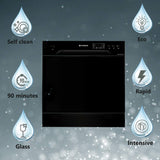 Faber 8 Place Dishwasher | 6 Wash Programs |Adjustable Upper Rack &amp; Cutlery Tray | 8L Water/Cycle | Suitable for Oil &amp; Masala Stains | 2Yr Warranty &amp; 5Yr On Cavity | FFSD 6PR 8S Ace
