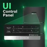 Bosch 302L, 3 Star, MaxFlex Convert Frost Free Triple Door Refrigerator | 8-in-1 Convertible Storage Modes | 57L Extra Convertible Zone | Cool Extend up to 18 hours (CMC33S33VI, Cosmic Steel)