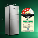 Bosch 302L, 3 Star, MaxFlex Convert Frost Free Triple Door Refrigerator | 8-in-1 Convertible Storage Modes | 57L Extra Convertible Zone | Cool Extend up to 18 hours (CMC33S03NI, Fine Steel)