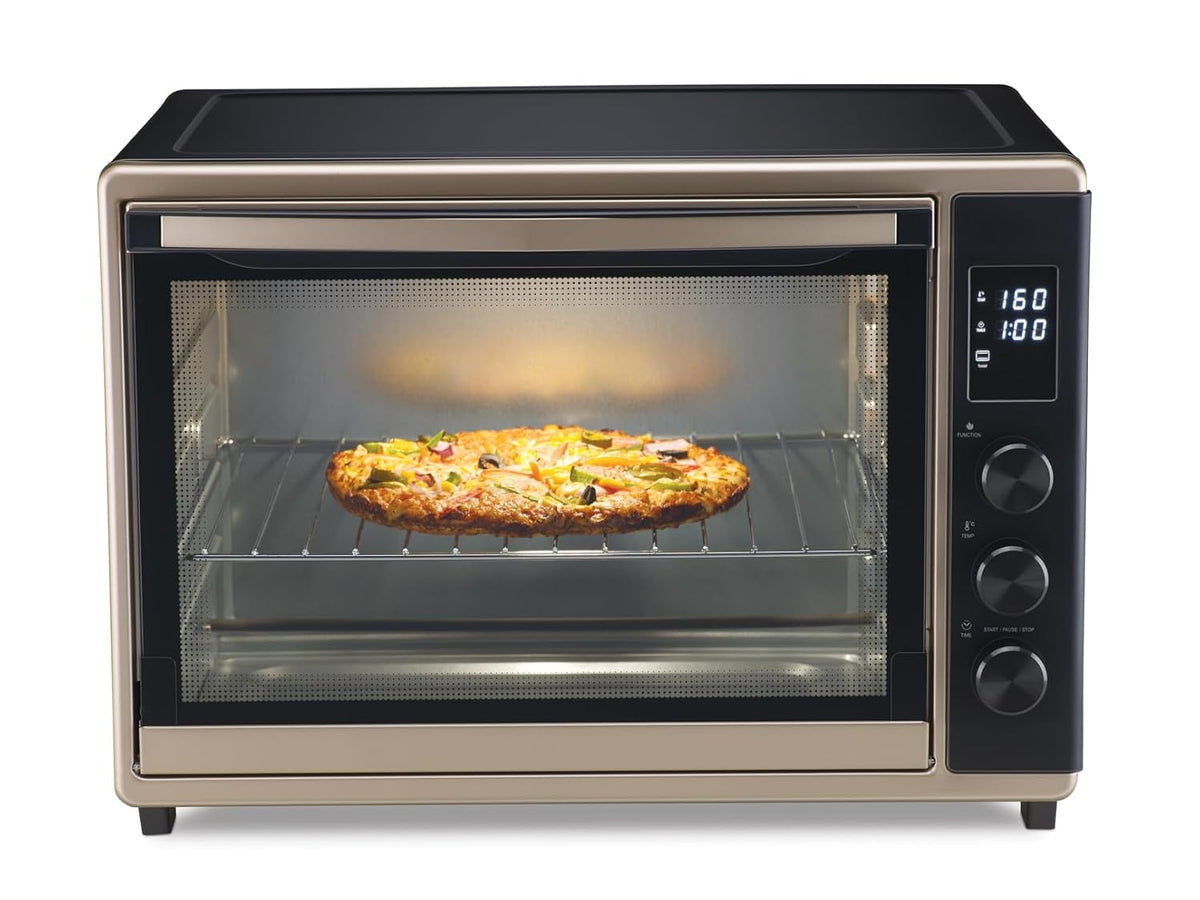 Morphy Richards 52RCD Digi 52L Oven Toaster Grill with 8 Preset Menus (Champagne Gold and Black), 2000 Watts