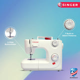 Singer 8280 Zig Zag Sewing Machine,8 Built in Stitches, 24 Stitch Function, Auto Needle Threader(White),70W Powerful motor