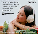 Sony ULT Wear WH-ULT900N Noise Cancellation Wireless Bluetooth Over Ear Headphones with Massive Bass, Up to 50Hrs Battery-White