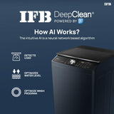 IFB 9 Kg 5 Star AI Powered DeepClean® Technology Fully Automatic Top Load Washing Machine with Inbuilt Heater & Wi-Fi (TL900RB2SWID, Power Steam®, Eco Inverter, Activmix, 4 Year Warranty, Royal Blue)