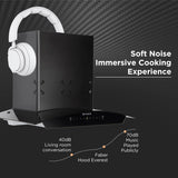 Faber60cm 6 way Silent Suction,1250m3/hr, Autoclean Chimney, 12Yr Warranty on Motor (HOOD EVEREST 3D IN HC SC FL LG 60||Filterless||Touch&amp;Gesture Control||Light Grey)