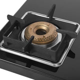 Faber Slim 3 Burner Glass Gas Stove Remo 3BB BK | Brass Burners, Jumbo Burner Cooktop