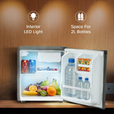Blue Star MR60-2GG 45L Mini Refrigerator with Freezer | Direct Cool, 2 Star, Grey, Reversible Door