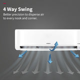 Hitachi 1.5 Ton 3 Star Xpandable+ Inverter Split AC (100% Copper, 4-Way Swing, ice Clean, Dust Filter, 3400SXL RAS.D318PCCIBS, White)