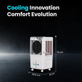 Voltas Joy 26, Room Air Cooler for Home, Honey Comb Cooling Pads with 3 Speed Control Functions, 26 Litres, White