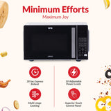 IFB 24L Solo Microwave Oven (24PM2S, Multi Stage Cooking with 69 Indian &amp; Continental Auto Cook Menus, Child-lock Protection, Deodorize function, Delay Start &amp; Power Save, black)