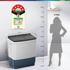 Bosch 9 kg 5 Star Semi-Automatic Top Loading Washing Machine (2025 Model, WJP904P0IN, 3 Wash Programs, Anti-Rust Body, 1300 RPM Spin Speed, Peacock Blue, 2 Years Comprehensive Warranty)