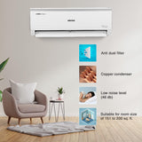 Voltas 2 Ton 3 Star, Inverter Split AC(Copper, 4-in-1 Adjustable Mode, Anti-dust Filter, 243V Vectra Elite, White)
