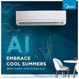 Midea 2 Ton 3 Star Split Inverter AC - White  (24K 3 Star Santis Neo DLX Inverter R32 Split AC, Copper Condenser)