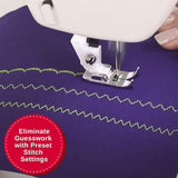 Singer 1304 Sewing Machine, 6 Built-in Stitches, 19 Stitches Functions with 70W Powerful motor &amp; Feed dog with106 Teeth in 6 Rows (White)-Get Free Online Interactive Master Class