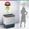 Bosch 8 kg 5 Star Semi-Automatic Top Loading Washing Machine (2025 Model, WJP802P0IN, 3 Wash Programs, Anti-Rust Body, 1300 RPM Spin Speed, White, 2 Years Comprehensive Warranty) Visit the Bosch Store