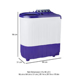 Whirlpool 8 kg 5 Star Semi-Automatic Top Loading Washing Machine (ACE SUPER SOAK 8.0, Coral Purple, Supersoak Technology)