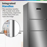 Bosch 335L, 3 Star, Max Flex Convert Frost Free Triple Door Refrigerator | 8-in-1 Convertible Storage Modes | 57L Extra Convertible Zone | Cool Extend up to 18 hours (CMC36K03NI, Smoky Silver)
