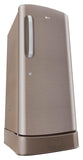LG 210 L, 3 Star, Direct Cool Single Door Refrigerator (GL-D231AFSD, Fawn Steel, Base stand with drawer &amp; Fast Ice Making)